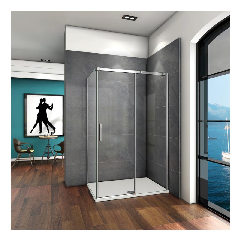 Cabine De Douche Kineprime Glass Faible Hauteur Coulissante