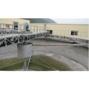 Racleurs de bassins de décantation - Wuxi Houpu - puissance de conduite de 0,37kW à 0,75kW - pont de raclage à entraînement central_0