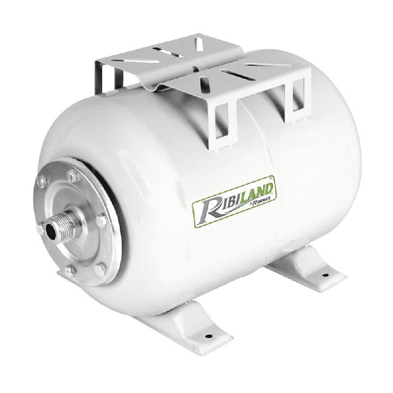 Réservoir horizontal en acier laqué pour surpresseur - 24 litres - PRS24-P - équipé d'une vessie_0