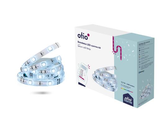 Ruban LED connecté 28W 2m - Otio - Flexible, extensible, RGB 16 millions de couleurs_0