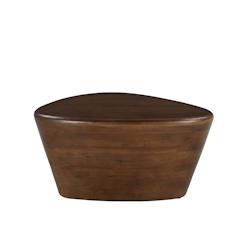SIT Möbel Table d'appoint | Plateau triangulaire | Manguier massif, marron | L 70 x P 53 x H 36 cm - marron Bois massif 14775-30_0