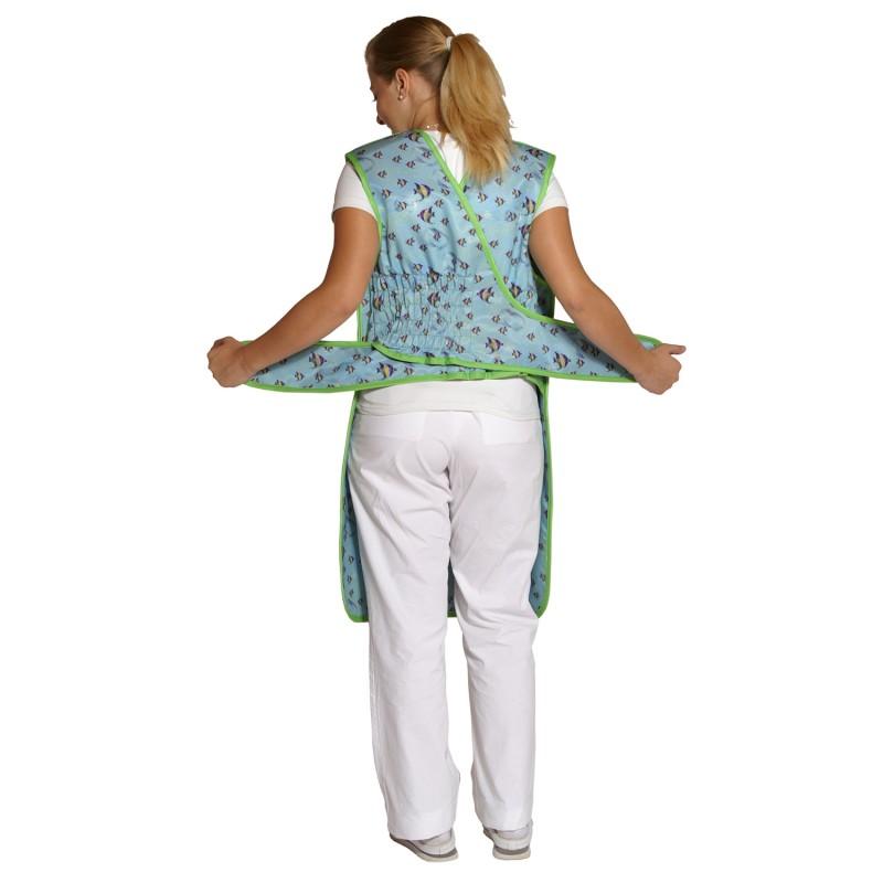 Tablier demi-chasuble plombée 0.35 mm - fermeture velcro - tissu souple et résistant_0
