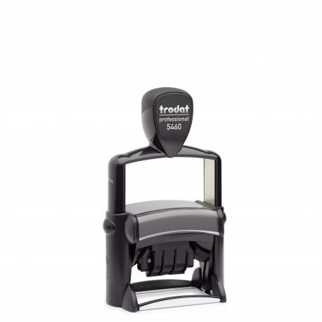 Tampon dateur TRODAT Metal Line 5460/2 - empreinte 3+3 lignes 56x33 mm avec cassette bicolore offerte_0