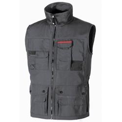 U-Power - Gilet poche téléphone gris foncé FIRST Gris Foncé Taille 2XL - XXL gris 8033546166055_0