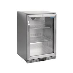 Arrière-bar une porte pivotante Polar Série G inox 138L - gris 5050984579325_0