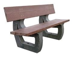 Banc Public Mayotte - Lames en Plastique Recyclé - Longueur 180 cm - Garantie 10 Ans_0