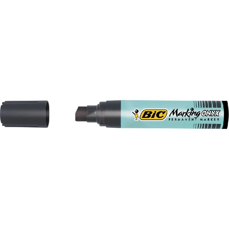 BIC MARQUEUR PERMANENT BIC ONYX MARKER 1891 - POINTE BISEAUTÉE - NOIR - MODÈLE GÉANT (PRIX À L'UNITÉ)