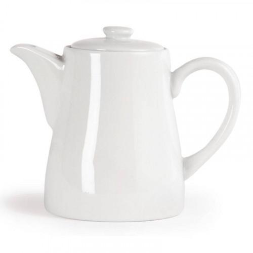 CAFETIÈRES EN PORCELAINE BLANCHE OLYMPIA 670 ML - LOT DE 4