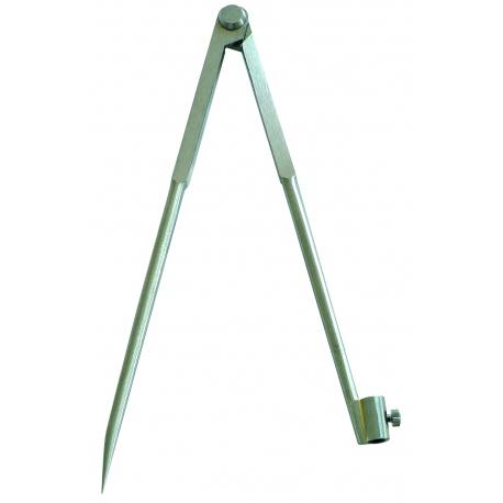 COMPAS A CHARNIERE PORTE-CRAYON 220MM ACIER POLI TALIAPLAST | 402822_0