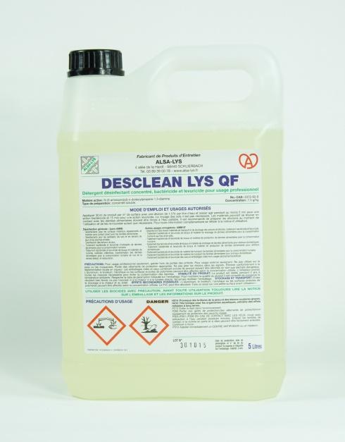 Détergent désinfectant concentré DESCLEAN LYS QF - Bactéricide, levuricide et tuberculocide pour collectivités_0