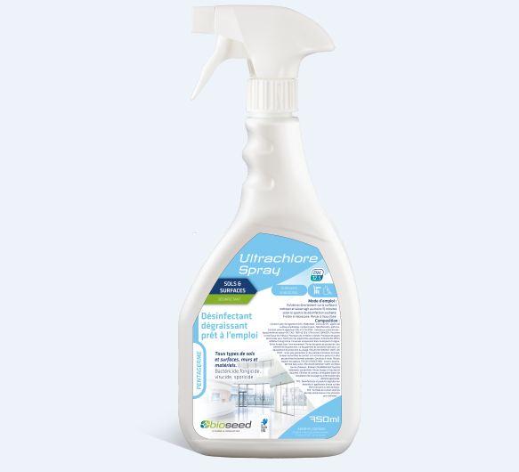 Ultrachlore spray desinfectant javel degraissant multi-usage  eucalyptus -  750ml  spray - a014_0