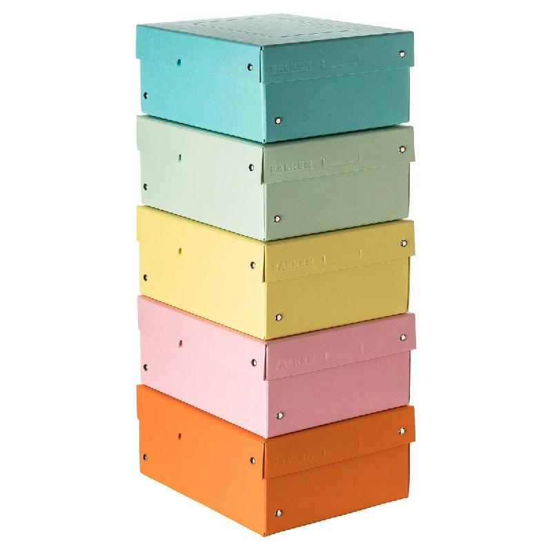 Falken Lot de 5 Boîte PureBox Pastel A5 haut. 100 mm, en carton ép. 1,25 mm, coloris assortis - multicolore en carton 22001968000F_0