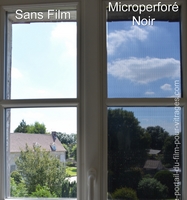Film de protection anti-solaire microperforé repositionnable noir_0