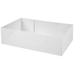 Firplast Caissette pâtissière en carton blanc 22x14x6 cm - sans couvercle - 3700466009766_0