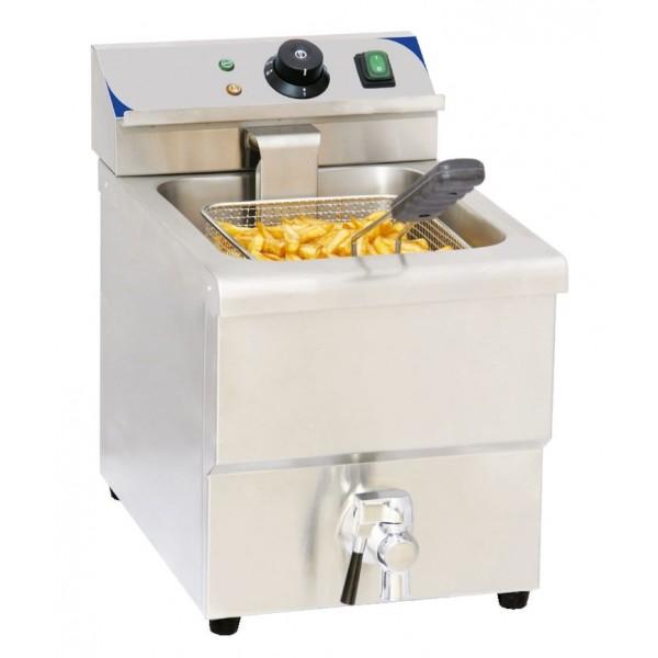 Friteuse électrique avec vanne de vidange 8 litres 3250 W_0