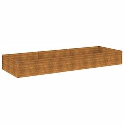 Helloshop26 - Jardinière bac lit surélevé plantes fleurs terrasse jardin de jardin 291 x 100 x 36 cm acier corten marron 02_0039425 - 3000218482206_0