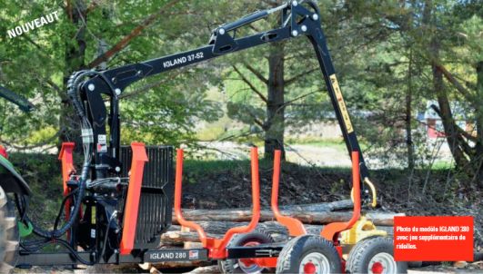 Igland 280 - Remorque forestière 8 tonnes