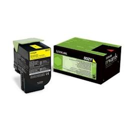 Lexmark 802 Toner Jaune 80C20Y0 - jaune 80C20Y0_0