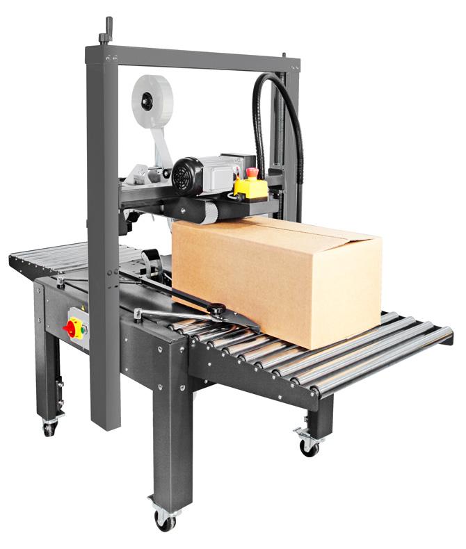 Machine adhésiveuse Robotape 50TBD inox - secteur alimentaire - convoyeurs motorisés - têtes d'adhésivage T50 ou T75_0