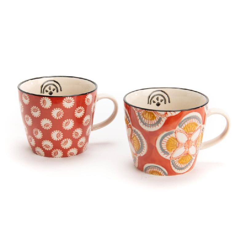 Mug Imany 30 cl x4 -  Décoré Rond Grès Amadeus 12.5x9.5 cm - multicolore Grès 3520071834160_0