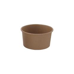 Nvase Ecolomique - 50 Pcs - Pot carton kraft brun - 270 ml, Diam: 9,6 cm, Hauteur: 5,3 cm - ECO210POB270 - marron en carton NVS210POB270_0