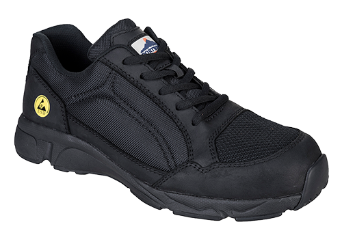 Chaussures de sécurité basses Portwest Compositelite ESD Tees Trainer S1P noir FT62 - Taille 45_0