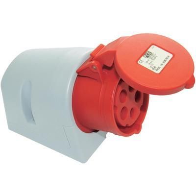 PRISE MURALE CEE 32 A 5 PÔLES PCE 125-6R 400 V ROUGE 1 PC(S)