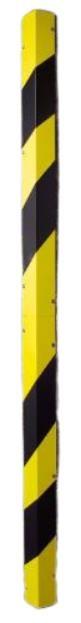 Protège coin de mur - 80x80 mm ou 40x40 mm - Jaune avec bandes noires_0