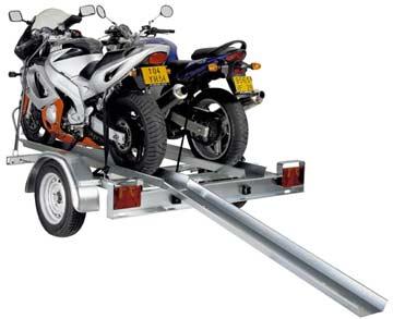 Remorque industrielle porte-moto Sorel PM2 - PTAC 499 kg - Charge utile 400 kg_0