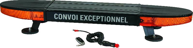 SODIFLASH - Rampe de signalisation LED 12/24V 100cm magnétique rechargeable - 52 LED - 8 modes de flash - 16950_0