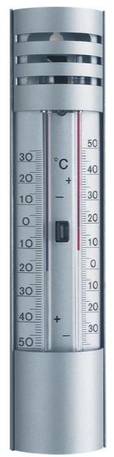 Thermomètre mécanique à alcool - maxi/mini - boîtier métal ajouré #3107t_0