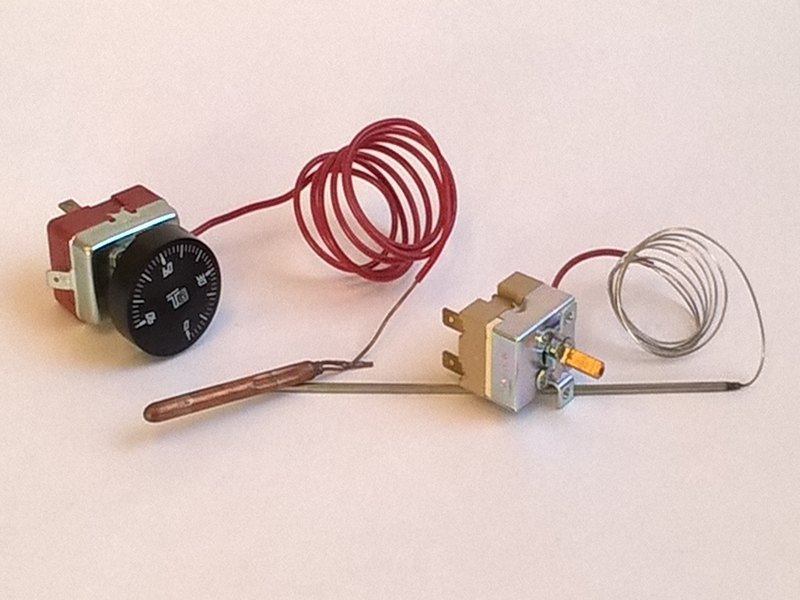 Thermostat à bulbe et capillaire - Modèles TBC040 à TBC0320 - Plages de 0 à 320°C - Cuivre ou inox_0