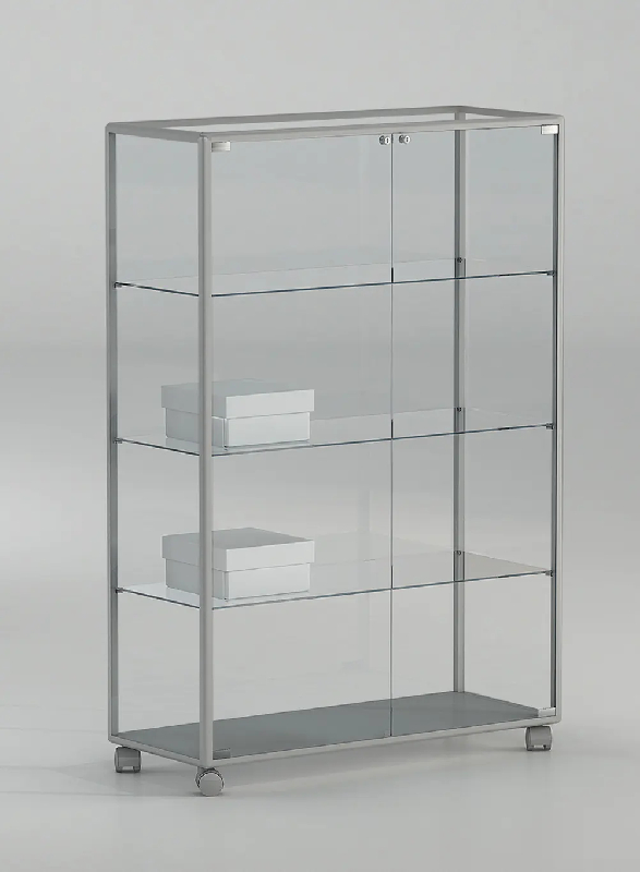 Vitrine étagères réglables 91-14pva - gris clair_0