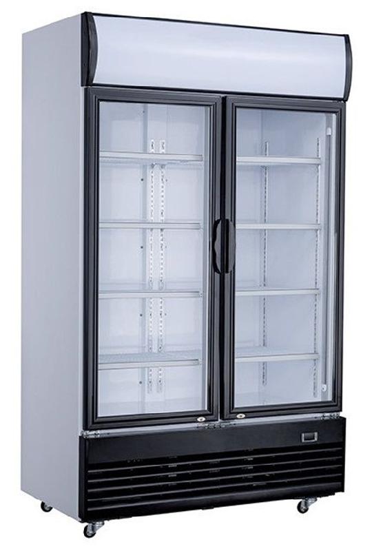 Vitrine réfrigérée murale en 2 portes (+2°c/+10°c) - capacité 800 litres_0