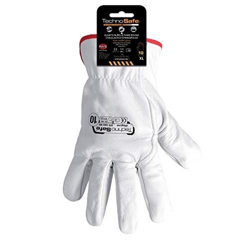 TECHNOSAFE GFB1005WH11 C GANTS EN PEAU FLEUR BOVINE TOP QUALITY AVEC S_0