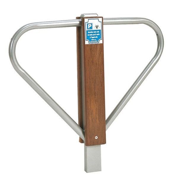 Arceau urbain Ventoux - Henry - Ø30 mm - Borne à vélo 1,10m - Galva à sceller RAL6009_0