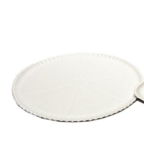 ASSIETTE À PIZZA D.33 CM CARTON BLANC (VENDU PAR 200)