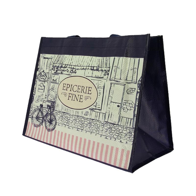 Cabas Polypropylène décor Epicerie fine 36x18 -_0