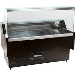 CombiSteel Vitrine réfrigérée Oscar 1584 x 815 x 1280 mm - noir inox CC1142_0