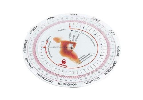 Disque calculateur d'accouchement publicitaire - modèle 108_0