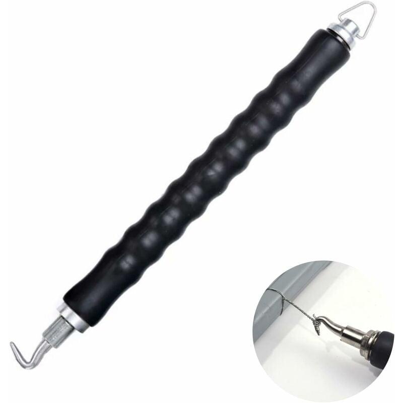Crochet Torsadeur Fil D'Armature Manuel 210 Mm – Outil De Construction En Acier Bleu Avec Poignée Antidérapante