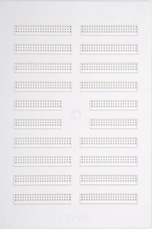 Grille d'aération réglable en ABS naturel - l.19.3 x L.28.9 cm - usage intérieur et extérieur_0