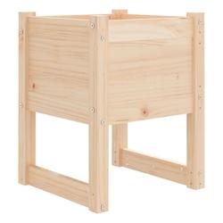 Helloshop26 - Jardinière bac lit surélevé plantes fleurs terrasse jardin 40 x 40 x 52,5 cm bois massif de pin marron 02_0037573 - 3000213902587_0