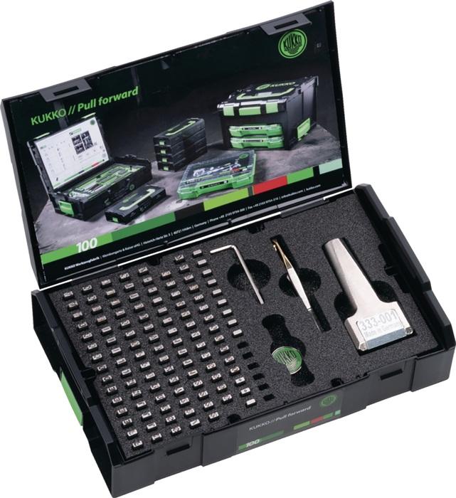 Jeu de chiffres et lettres à frapper 113 pièces avec porte-types 5 mm - KUKKO_0