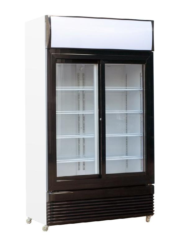 Réfrigérateur professionnel avec portes coulissantes en verres ventilé 750 l - 7455.1395_0