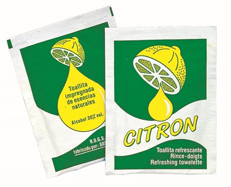 RINCE-DOIGTS RAFRAÎCHISSANT CITRON CELLULOSE BLANC (VENDU PAR 2000)