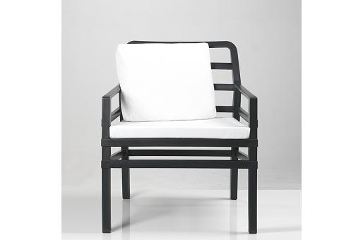 Chaise de restaurant Aria - Référence 14 - Structure polypropylène et plastique - Utilisable à l'extérieur avec accoudoirs_0