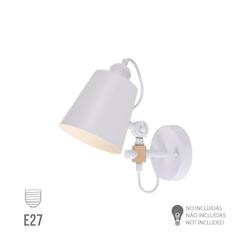 Applique Métallique E27 60W Couleur Blanche 25X27Cm Edm - 8425998321135_0