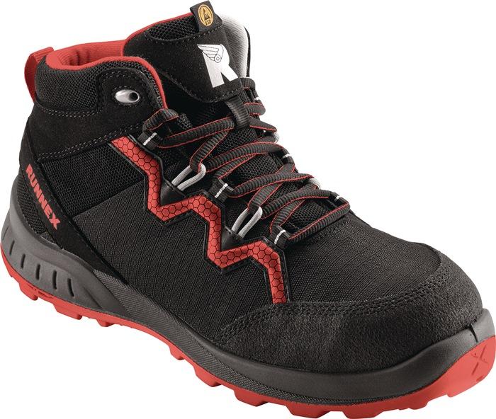 Botte de sécurité TeamStar 5312 pointure 43 noire/rouge S3 SRC ESD EN ISO 20345 microfibre/textile RUNNEX_0