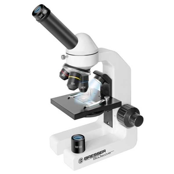 Bresser Microscope Erudit BioDiscover (5013000) - Monoculaire pour débutants avec grossissement 20x à 1280x_0
